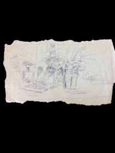 DIBUJO. JULIAN DEL POZO LA ORDEN. LAPIZ SOBRE PAPEL. ESPAÑA. SIGLO XIX